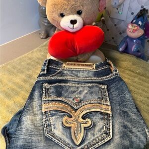 Rock Revival Dark Blue Easy Boot Jeans